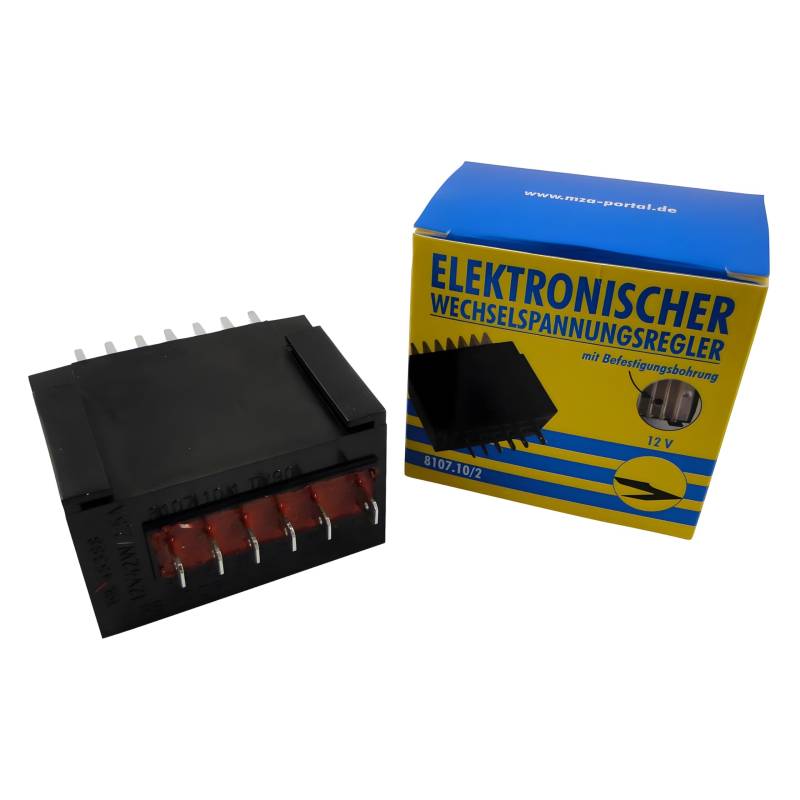 EWR 8107.10/1 - Elektronischer Wechselspannungsregler m. Befestigungsbohrung - 12V - 42W - SR50/1, SR80/1C, CE von MZA