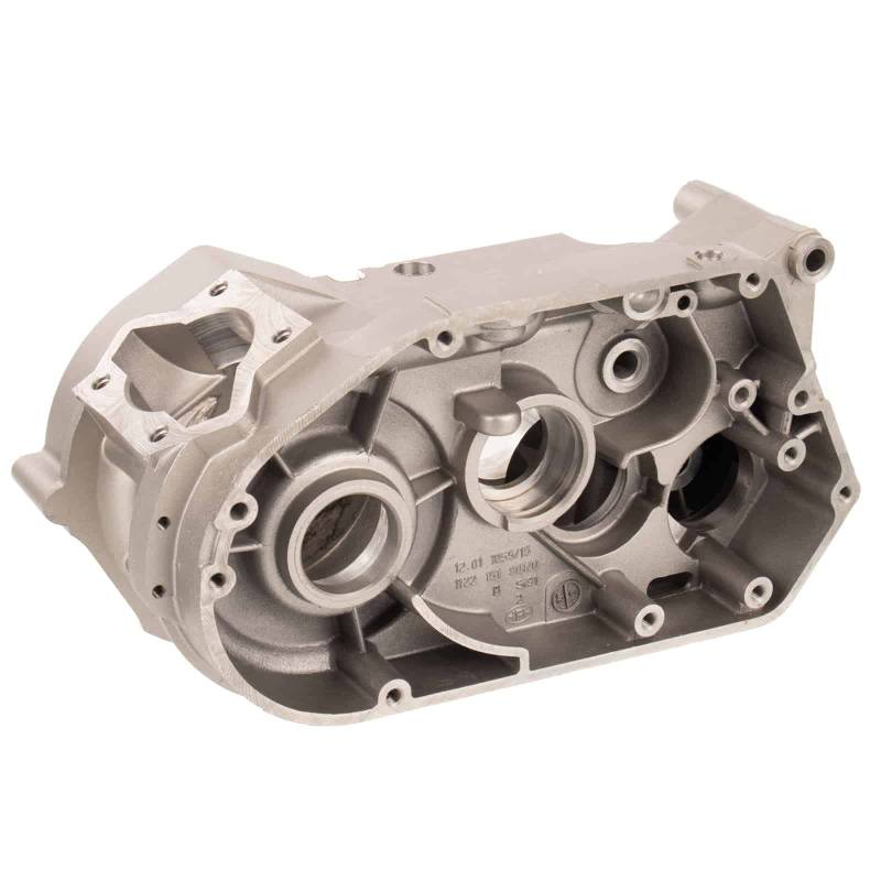 Gehäuse - Motorgehäuse f. Simson Motor M541-543 (60km/h) - silbermetallic lackiert - gebohrt auf Ø46,2mm für Standard-Zylinder von MZA