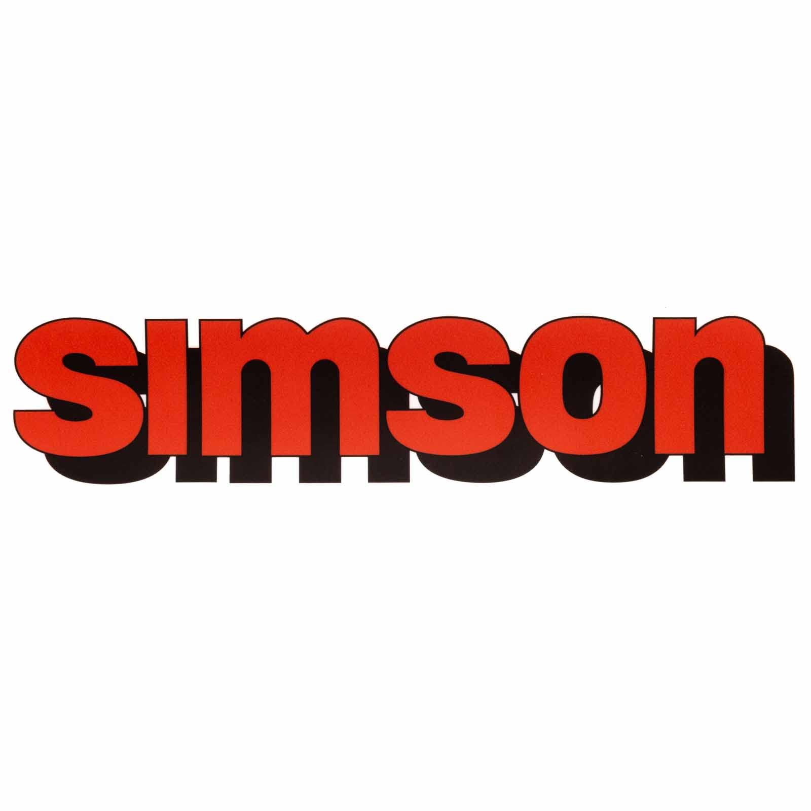 Klebefolie Tank, Schriftzug Simson, rot - Simson S51, S70 Klebefolie Tank, Schriftzug Simson, rot - Simson S51, S70 von MZA Meyer-Zweiradtechnik GmbH
