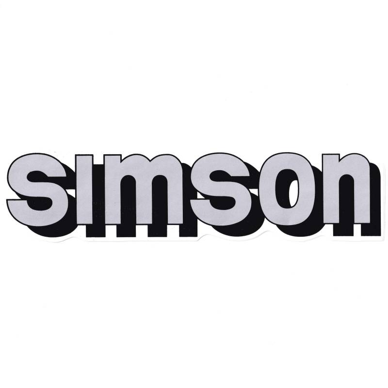 Klebeschriftzug 'Simson' - silber von MZA