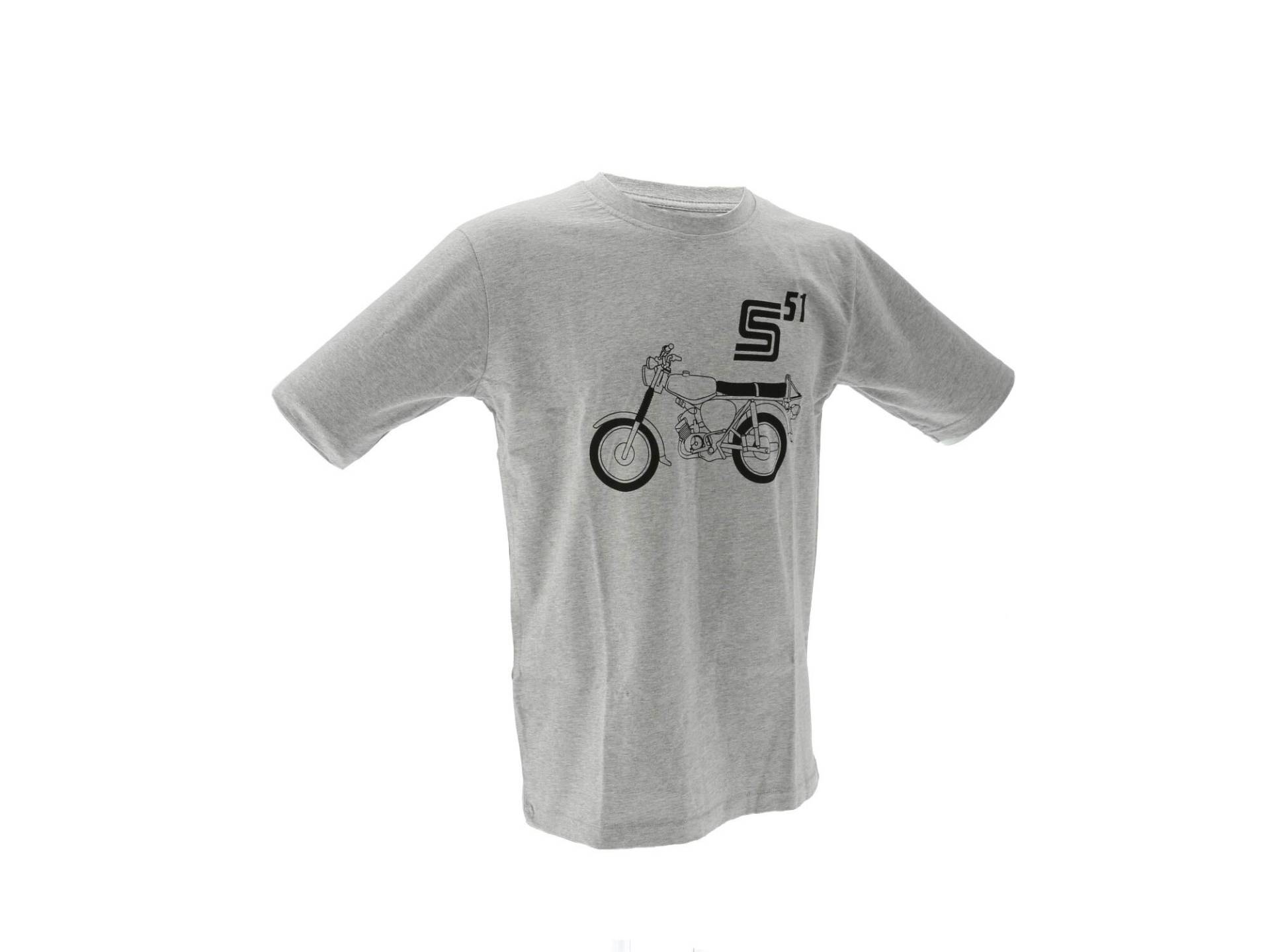 MZA T-Shirt, Farbe: hellgrau meliert, Größe: L - Motiv: S51 Basic - 100% Baumwolle MZA T-Shirt, Farbe: hellgrau meliert, Größe: L - Motiv: S51 Basic - 100% Baumwolle von MZA