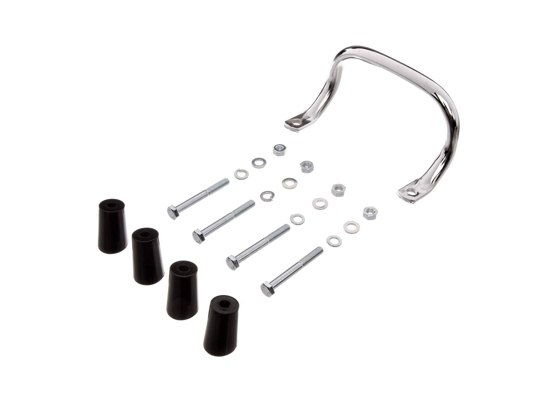 SET Anbauteile zum Gepäckträger mit Aufbockgriff für Schwalbe KR51 - schwarze Distanzstücke SET Anbauteile zum Gepäckträger mit Aufbockgriff für Schwalbe KR51 - schwarze Distanzstücke von MZA