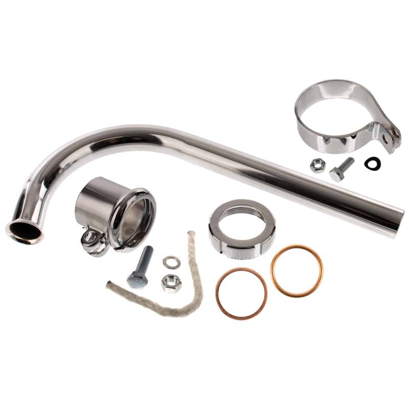 SET Krümmer, 320lg, kpl. für kurzen Auspuff. SR1, SR2, SR2E von MZA