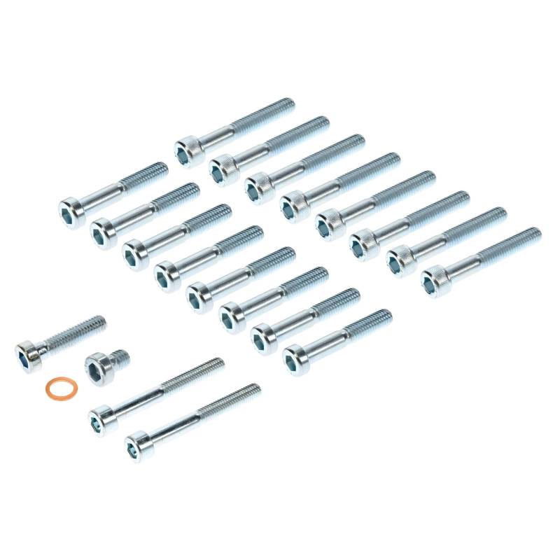 SET Normteile Motorgehäuse + Deckel kpl. - Innensechskant, 21-teilig - M500-M700 von MZA