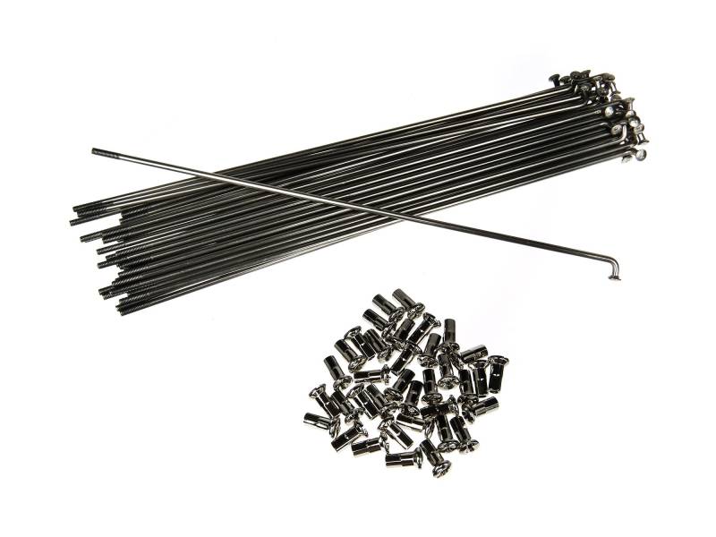 SET Speichensatz 36 Stück, Edelstahl, M3x210 SR2, SR2E - Speichen + Speichennippel von MZA