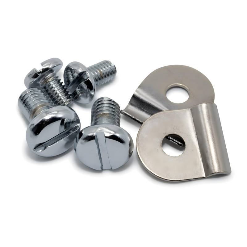 SET Zierschrauben - je 2xM6/ M8 + Kederklemmen - verchromt - für Schwalbe KR51 von Schwalbe