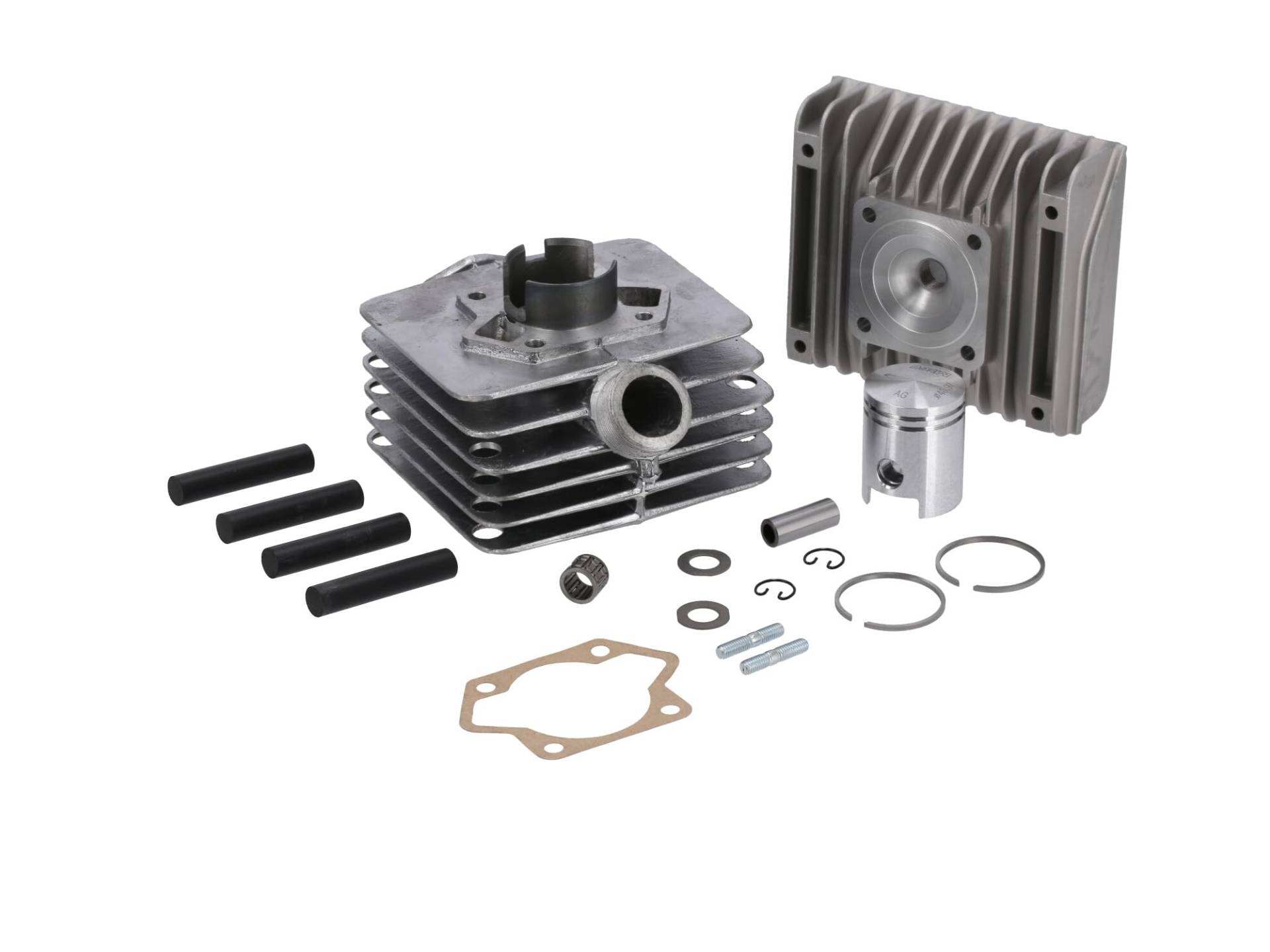 Set: Tuningzylinder komplett mit Ø41mm-Kolben und Zylinderkopf - S61-60ccm Set: Tuningzylinder komplett mit Ø41mm-Kolben und Zylinderkopf - S61-60ccm von MZA