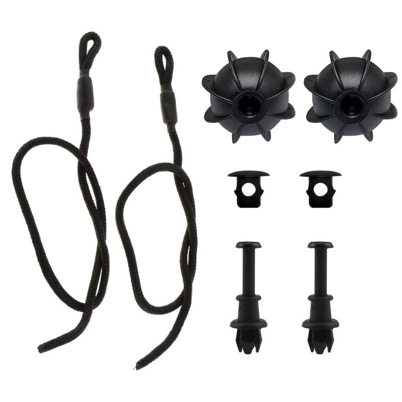 Kofferraum Halteband Hutablage 2 Stück Heckablage Strap Ersatz für Golf 6 MK6, Auto Universal Haltebänder, Kofferraumabdeckung Band Halterung für VW Golf 6 5 4 MK6 GTI R20 Kabellänge 50cm von MZOYOURO