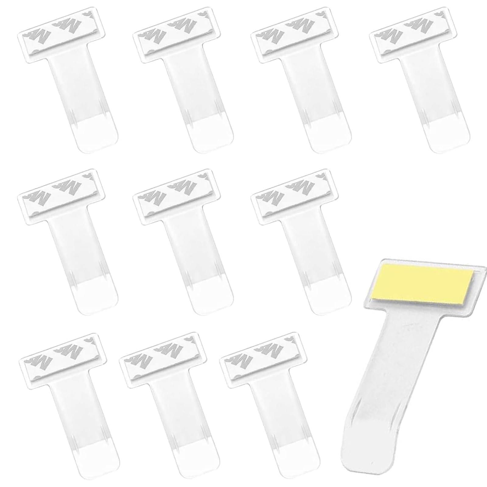 10 Stück, Windschutzscheibe Parkausweis Halterung,in Transparent, Halter zum Ankleben, Parkausweishalter Scheibe, Autoscheibe Parkscheinhalter, Kartenhalter Parkticket, Auto Clip Ticket zum Parken von MZOYOURO