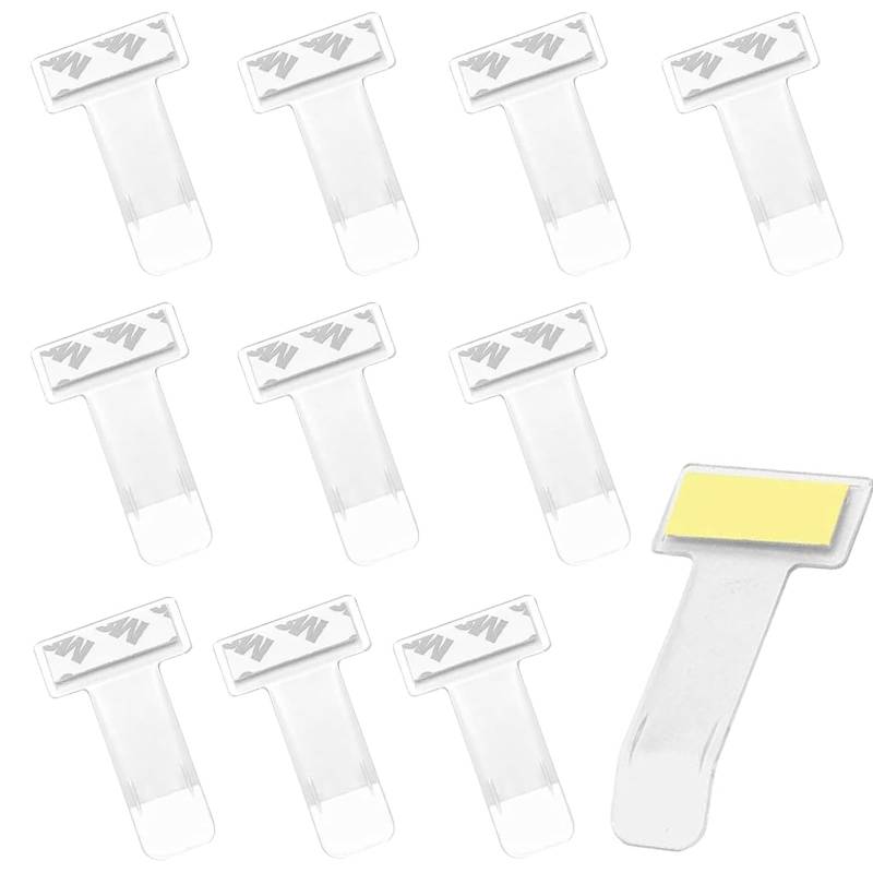 10 Stück, Windschutzscheibe Parkausweis Halterung,in Transparent, Halter zum Ankleben, Parkausweishalter Scheibe, Autoscheibe Parkscheinhalter, Kartenhalter Parkticket, Auto Clip Ticket zum Parken von MZOYOURO