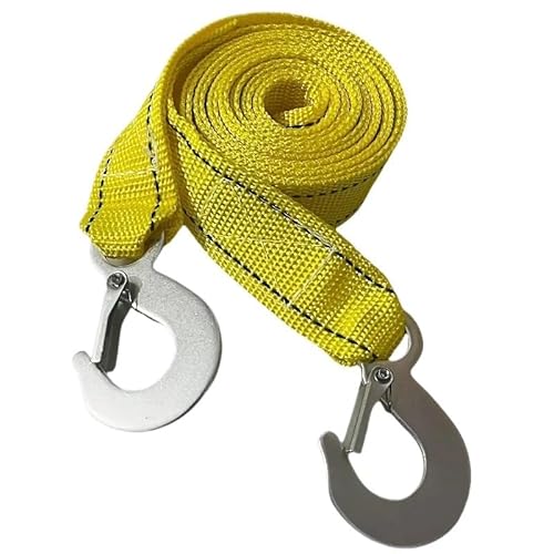 MZTZHVNVGK 1 Pcs 4M Car Tow Cable Heavy Duty 5 Ton Trailer Rope Towing Pull Rope Strap Hooks Van Road Recovery Car Accessories(3M 3Ton) von MZTZHVNVGK