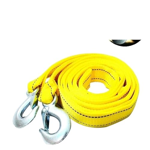 MZTZHVNVGK 1 Pcs 4M Car Tow Cable Heavy Duty 5 Ton Trailer Rope Towing Pull Rope Strap Hooks Van Road Recovery Car Accessories(4M 5Ton) von MZTZHVNVGK