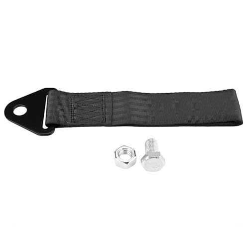 MZTZHVNVGK 1Pc High Strength Nylon Tow Strap Universal Car Racing Tow Ropes for Maximum Bumper Trailer Towing Strength 10,000 lbs(Black) von MZTZHVNVGK