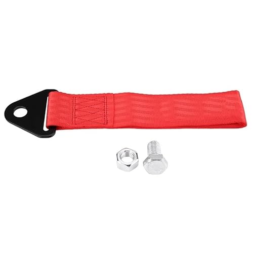 MZTZHVNVGK 1Pc High Strength Nylon Tow Strap Universal Car Racing Tow Ropes for Maximum Bumper Trailer Towing Strength 10,000 lbs(Red) von MZTZHVNVGK
