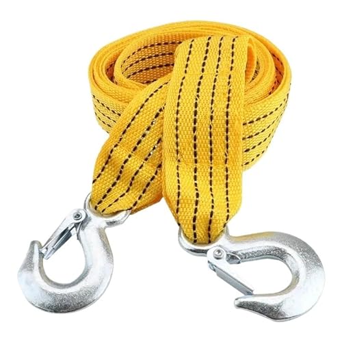 MZTZHVNVGK 3M 4 ton Auto Tow Rope car Winter Outdoor Break down Nylon Alloy Steel Hook Emergency Rescue Rope Tool for car Truck Trailer SUV von MZTZHVNVGK