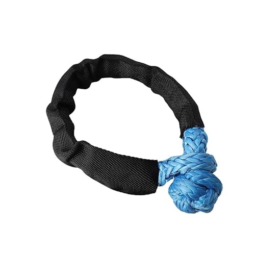 MZTZHVNVGK 41000lbs Soft Shackle Synthetic Rope Heavy Duty Offroad 4X4 Tow Shackle Strap with Protective Sleeve for Jeep Truck SUV(Blue) von MZTZHVNVGK