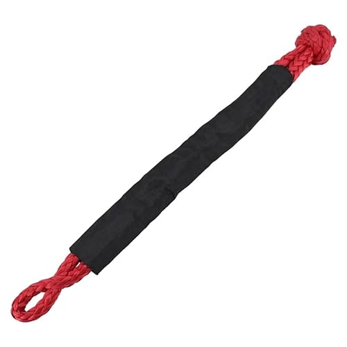MZTZHVNVGK 43000lbs Soft Shackle Synthetic Rope Synthetic Soft Shackle Off Road Towing Rope for Sailing SUV Off Road Towing ATV Recovery(Red) von MZTZHVNVGK