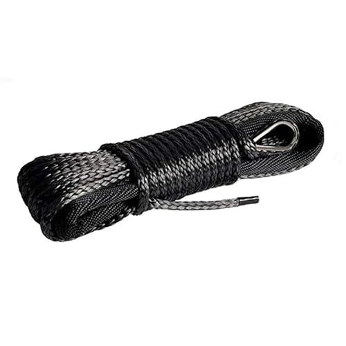 MZTZHVNVGK 4mm X 30m Polyethylene Strong Traction Electric Winch Line Tow Cord Synthetic UHMWPE Rope with Black Protective Sleeve MZTZHVNVGK 4mm X 30m Polyethylene Strong Traction Electric Winch Line Tow Cord Synthetic UHMWPE Rope with Black Protective Sleeve von MZTZHVNVGK