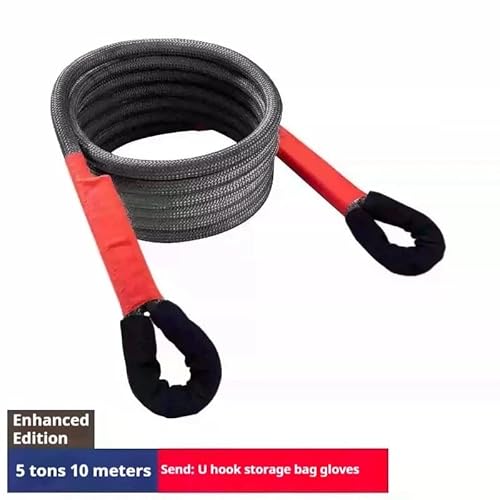 MZTZHVNVGK Car Trailer Rope Off-Road Vehicle Special Thick Towing Rope 20 Ton Rope National Standard Towing Rope Truck Rescue Rope(1PCS 10M) von MZTZHVNVGK