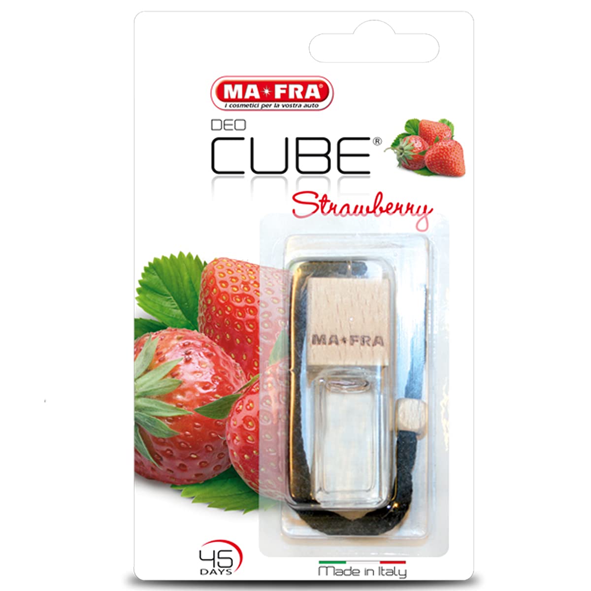 Ma-Fra Mafra Deodorant Flüssigkeit Cube Strawberry 5 ml Pflege Reinigung und Wasch Auto von Mafra