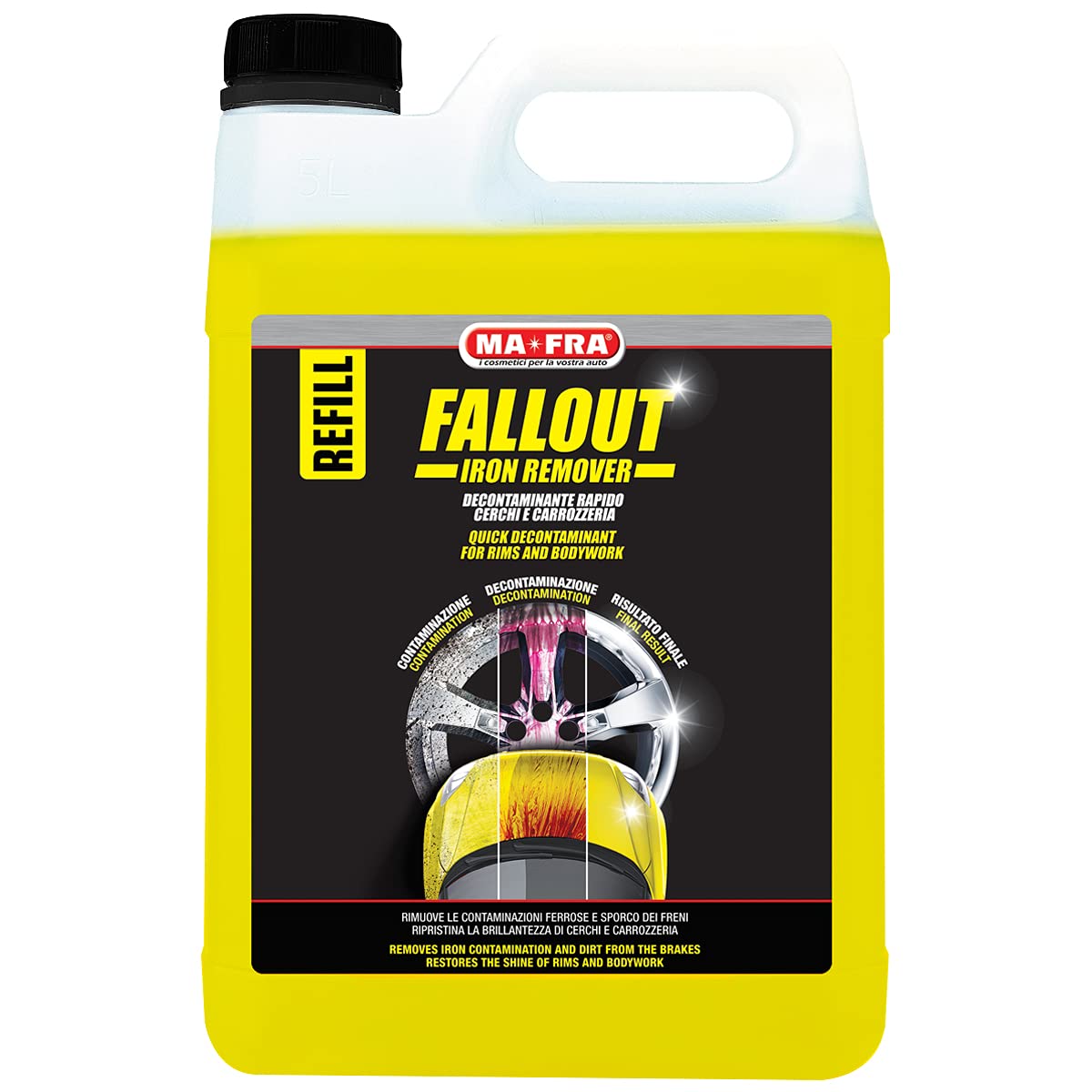 Ma-Fra, Fallout Iron Remover Karosserie-Entferner aus Leichtmetallfelgen, 4500 ml von Mafra