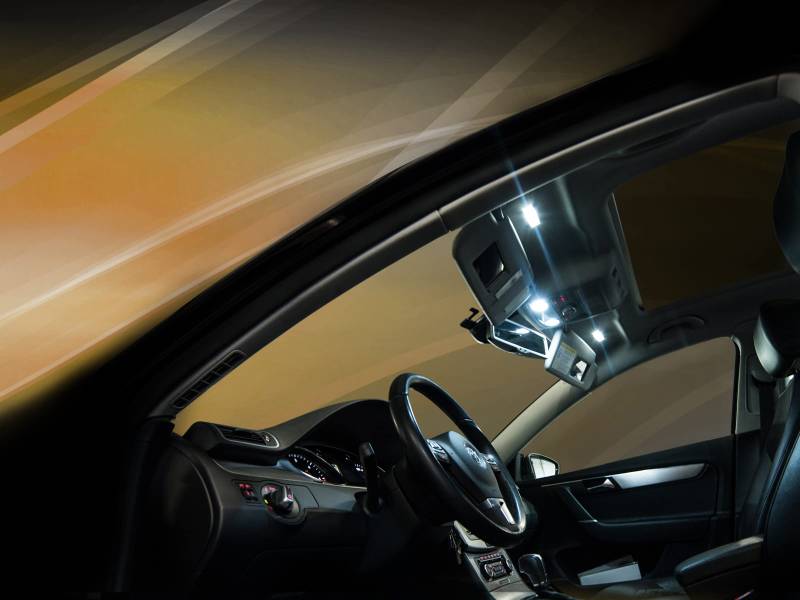 maxtron Innenraumbeleuchtung Set für Auto Golf 6 6000K Kalt Weiß Beleuchtung Innenlicht Komplettset von maxtron