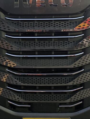 Für Iveco S-Way Frontgrill Deflektor Seite Chrom Laserschneiden Edelstahl von mabi automotive parts