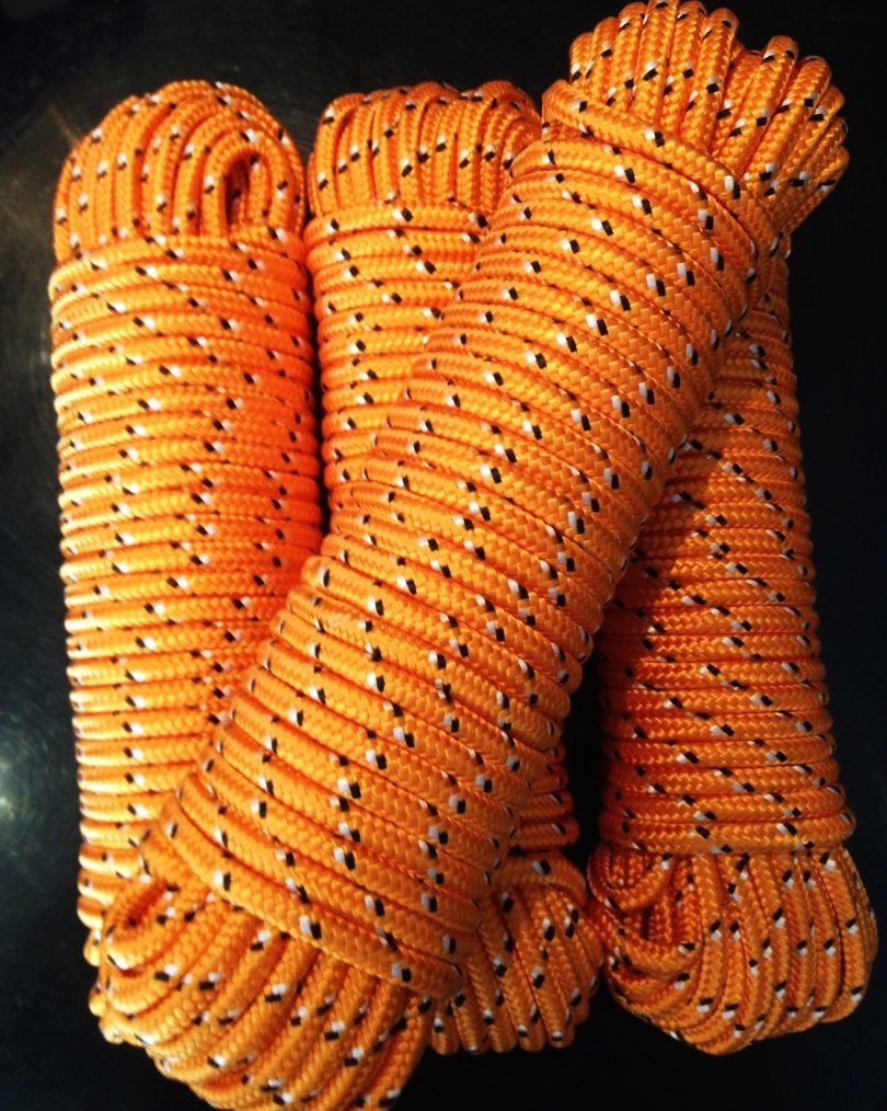 Nr.31 Festmacher, Mehrzweckseil, Allzweckseil, PP Seile, Polypropylen Seil 10 mm x 30 m, Schnur, Reep Seil, Flechtschnur, Tauwerk, Orange Nr.31 Festmacher, Mehrzweckseil, Allzweckseil, PP Seile, Polypropylen Seil 10 mm x 30 m, Schnur, Reep Seil, Flechtschnur, Tauwerk, Orange von Machermann