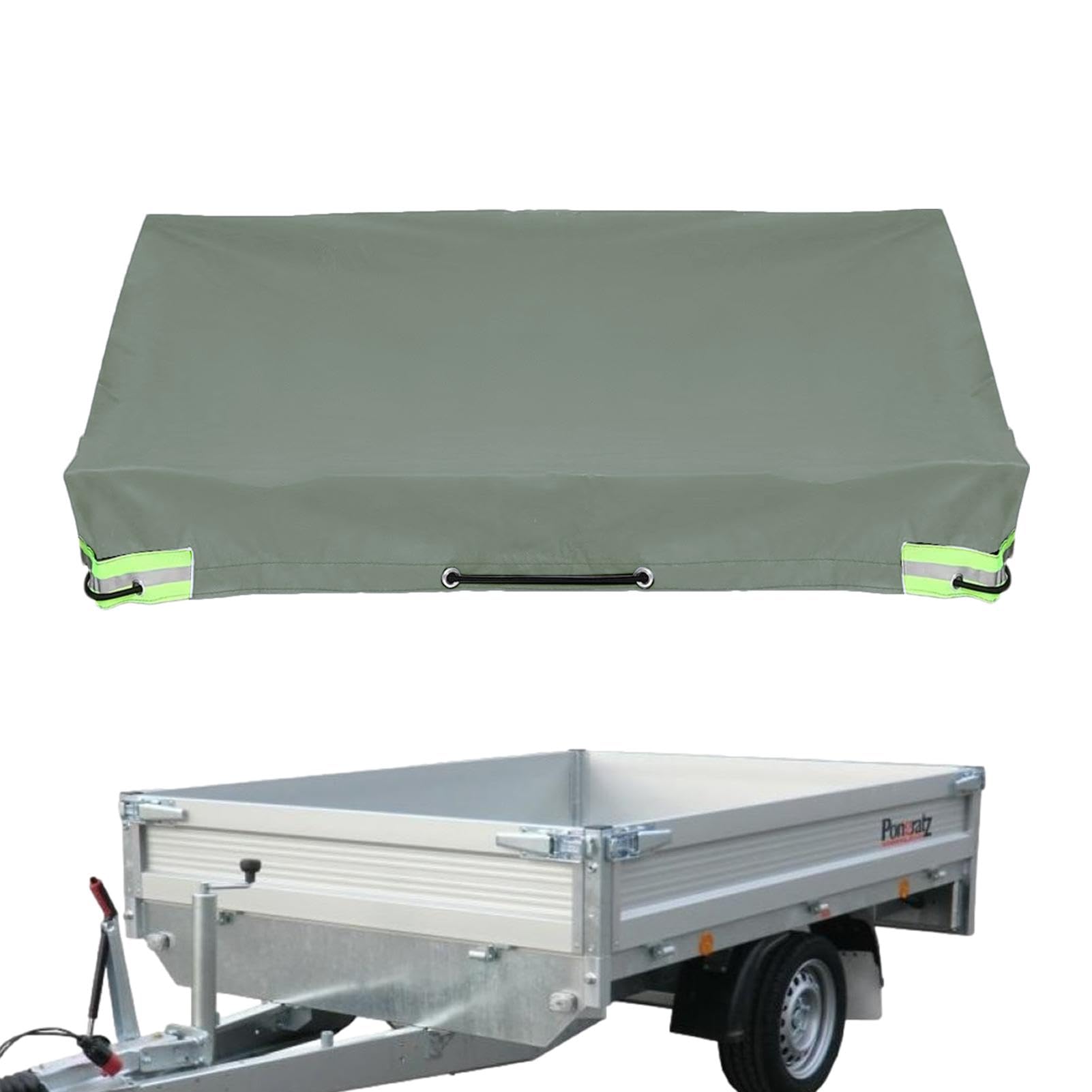 Maciun Camping Anhänger Abdeckung | Camping Abdeckplane UV Schutz Abdeckung | Wasserdicht Frostbeständig Flachplane für Auto und Transportanhänger Maciun Camping Anhänger Abdeckung | Camping Abdeckplane UV Schutz Abdeckung | Wasserdicht Frostbeständig Flachplane für Auto und Transportanhänger von Maciun