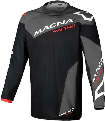 Macna Backyard 1, Trikot - Schwarz/Grau/Weiß - 3XL von Macna