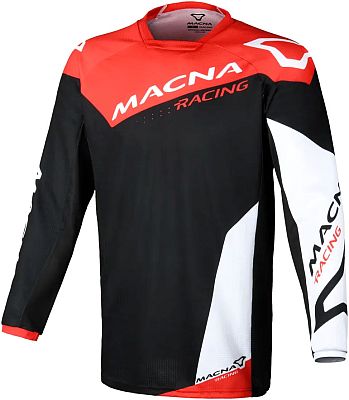 Macna Backyard 1, Trikot - Schwarz/Rot/Weiß - S von Macna