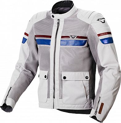Macna Fluent, Textiljacke - Weiß/Grau - XL von Macna