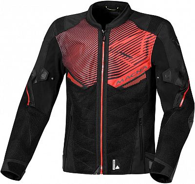 Macna Foxter, Textiljacke - Schwarz/Rot - XXL von Macna