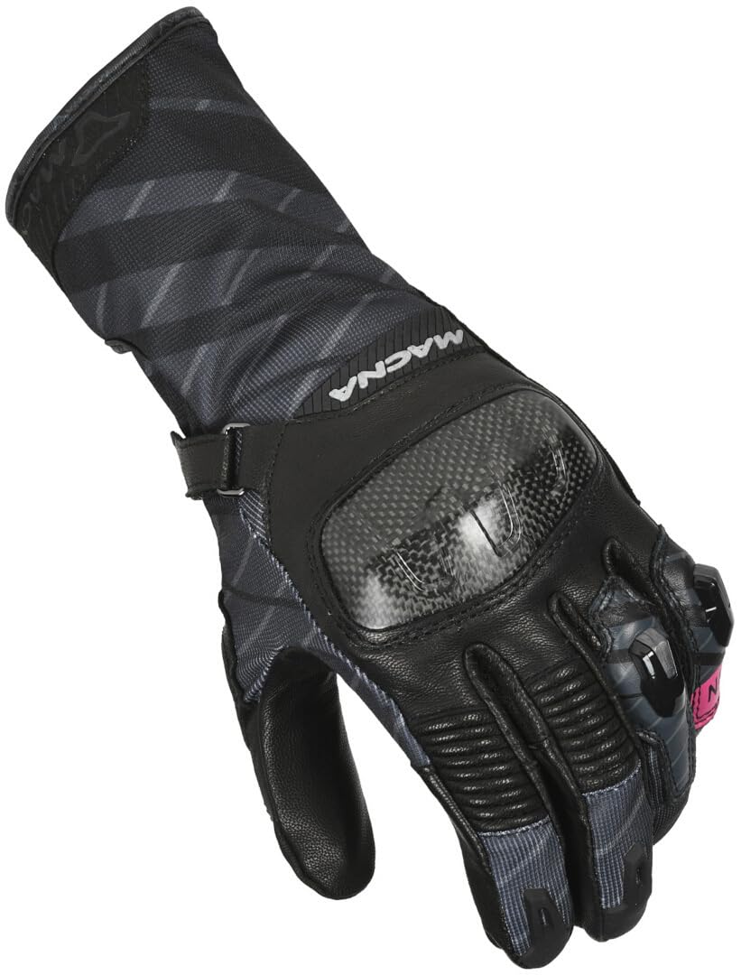 Macna Krown Damen Motorradhandschuhe XS Schwarz von Macna