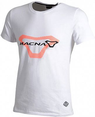 Macna Logo Logo, T-Shirt - Weiß/Orange/Schwarz - 3XL von Macna