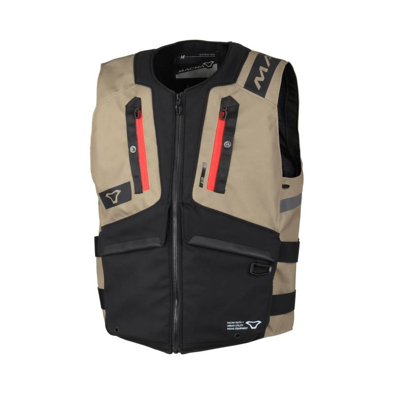Macna MUTV-1 Motorrad Weste, sand/schwarz, M von Macna