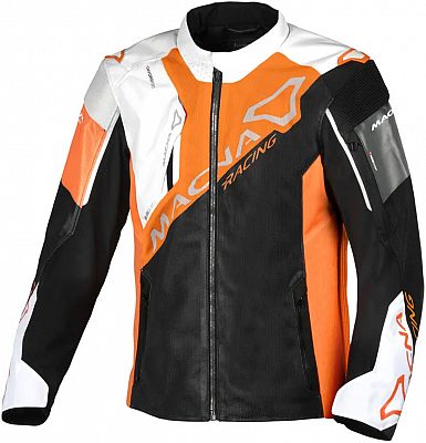 Macna Sigil, Textiljacke - Schwarz/Weiß/Orange - XL von Macna