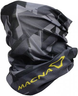 Macna Tube, Multifunktionstuch - Dunkelgrau/Grau/Neon-Gelb - Einheitsgröße von Macna