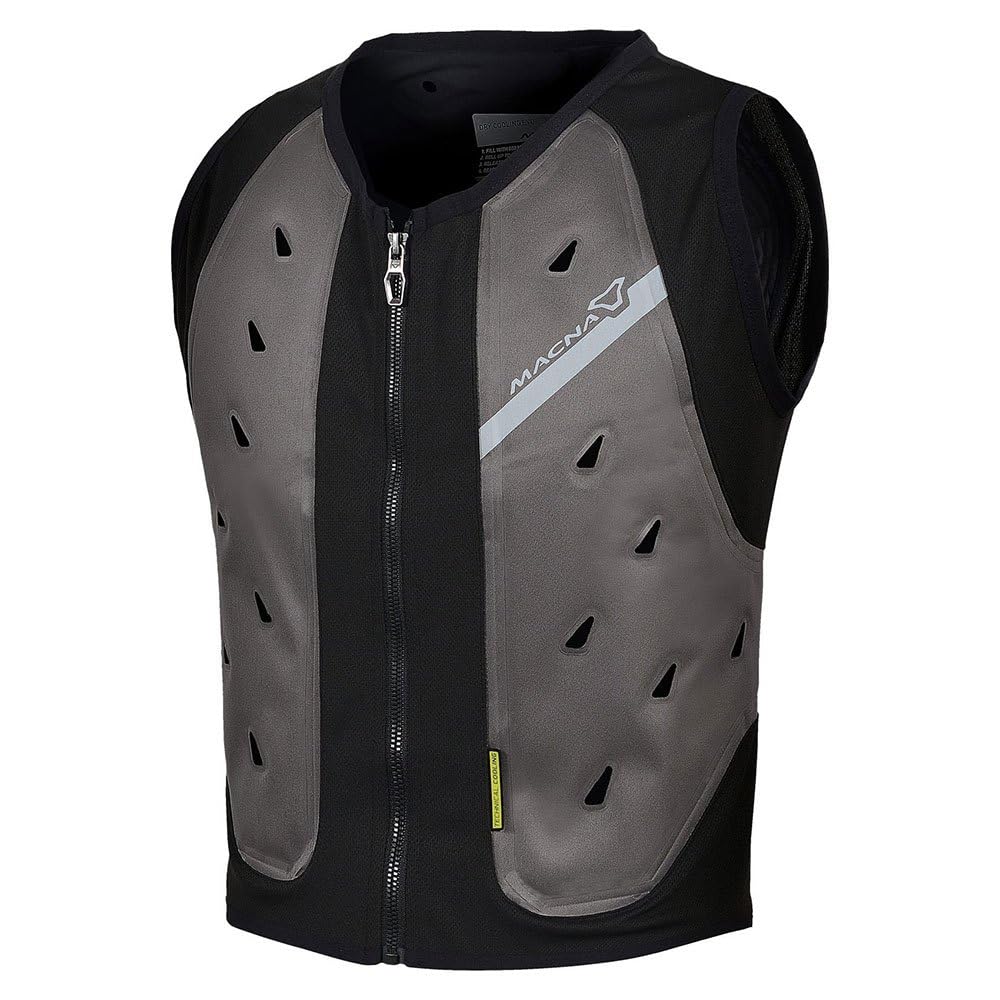 Macna Unisex – Erwachsene Cooling Evo Kühlweste Veste, Grau, L-XL EU Macna Unisex – Erwachsene Cooling Evo Kühlweste Veste, Grau, L-XL EU von Macna