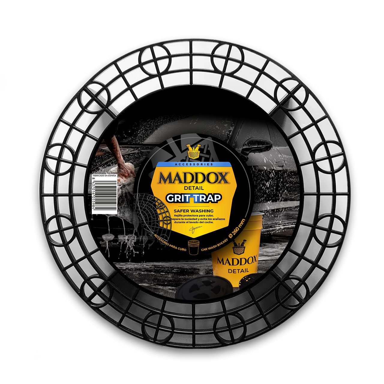 Maddox Detail – Grit Trap | Durchmesser 26cm Höhe 6cm | Schutzgitter für Autowascheimer | Verhindert Kratzer und trennt Schmutz beim Waschen | Reiniger für Autoaußen- und -Innenbereich Maddox Detail – Grit Trap | Durchmesser 26cm Höhe 6cm | Schutzgitter für Autowascheimer | Verhindert Kratzer und trennt Schmutz beim Waschen | Reiniger für Autoaußen- und -Innenbereich von Maddox Detail