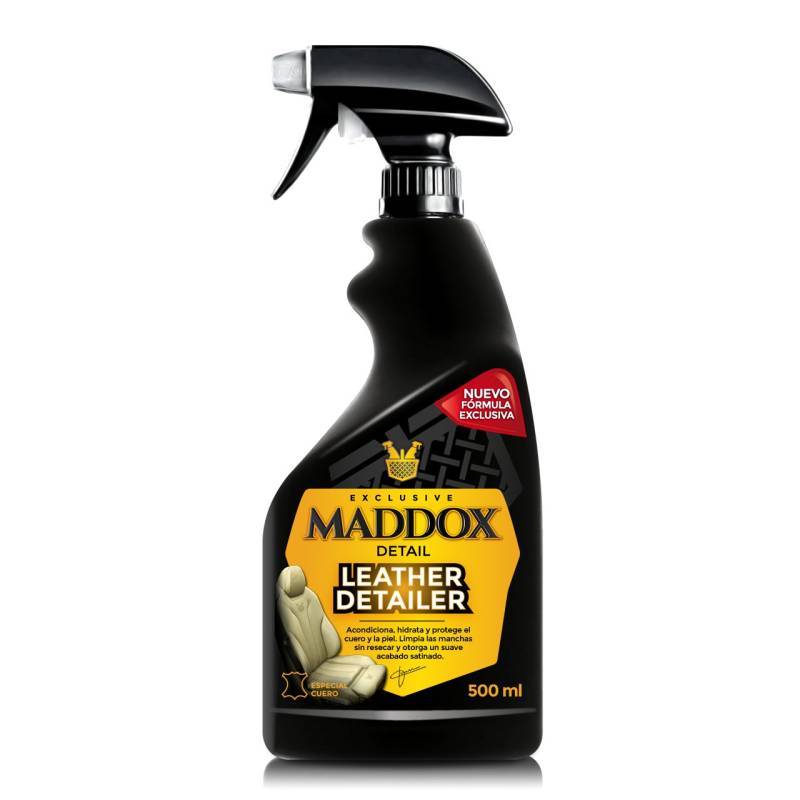 Maddox Detail - Leather Detailer 500 ml | Lederreiniger und -pfleger | Tiefenreinigung für Auto und Sofa | Lederbehandlung | Entfernt Schmutz und Flecken | Restauriert Sitze | Autoshampoo von Maddox Detail