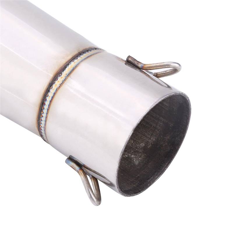 Motorrad Auspuffrohr, Edelstahl Motorrad Universal Auspuffendrohr Schalldämpfer Endrohr Spitze auspuff 51mm von Madezz