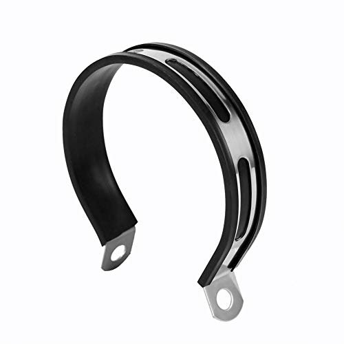 Madezz Halterung für Auspuff, Motorrad, Auspuffrohr, Endschalldämpfer, Halterung für Kleiderbügel, halbrund, Armband, Aufhängung für Edelstahl, rund, langlebig, Klemmschelle von Madezz