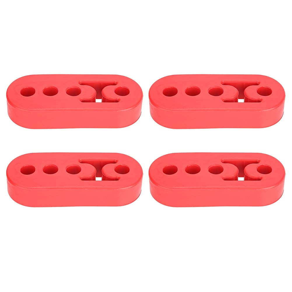 Aufhängungen für Auspuff & Abgasanlagen 4 Loch Löcher 12mm 4 Stück Auspuffrohrhalter Schalldämpfer Auspuffhalter Aufhängungen Universal Polyurethan Verstellbar Fahrzeug Montagehalterung Rot Aufhängungen für Auspuff & Abgasanlagen 4 Loch Löcher 12mm 4 Stück Auspuffrohrhalter Schalldämpfer Auspuffhalter Aufhängungen Universal Polyurethan Verstellbar Fahrzeug Montagehalterung Rot von Qiilu