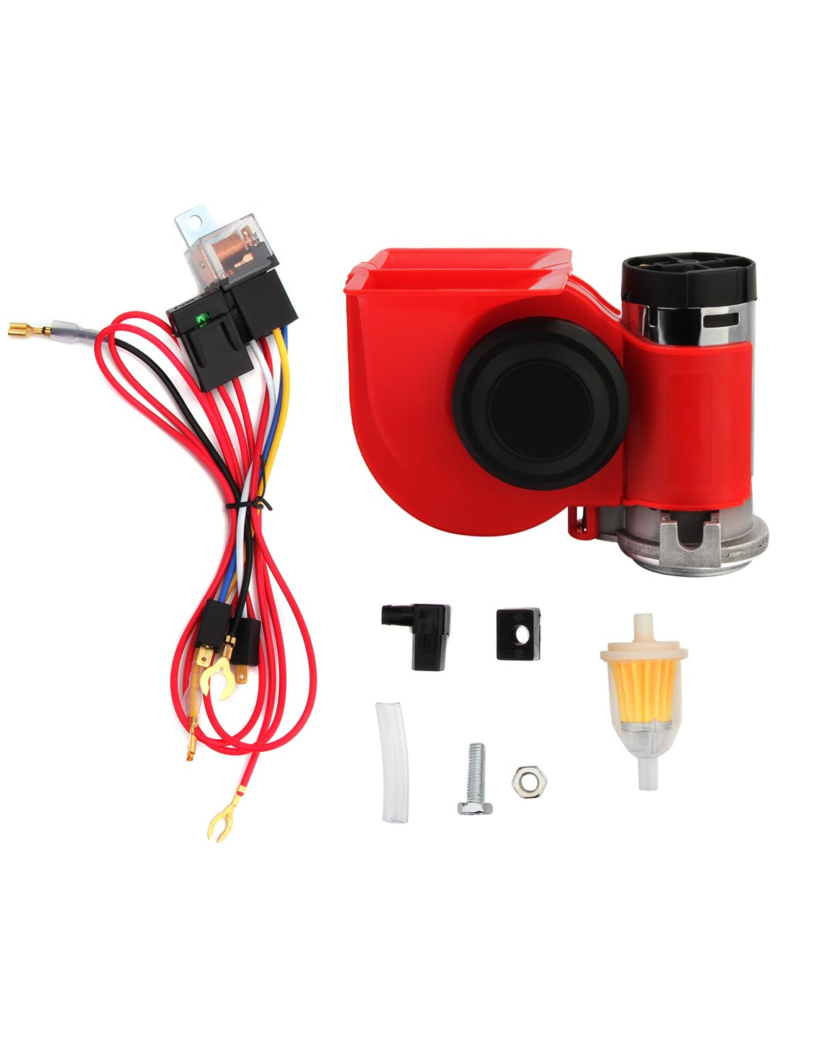 Madlife Garage Air Horn Hupe 12 Volt,Schneckenhupe 150db,Signalhorn Hupe,Doppelhorn Autohupe mit Kompressor,Elektroauto Horn 12V 150db,Lufthupen,wasserdicht für 12 V Fahrzeug,Motorrad,LKW,Fahrräder Madlife Garage Air Horn Hupe 12 Volt,Schneckenhupe 150db,Signalhorn Hupe,Doppelhorn Autohupe mit Kompressor,Elektroauto Horn 12V 150db,Lufthupen,wasserdicht für 12 V Fahrzeug,Motorrad,LKW,Fahrräder von Madlife Garage