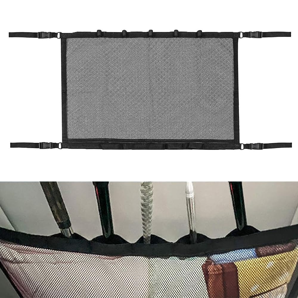 Madlife Garage Autodach Gepäcknetz Netze,Universal Autodach Gepäcknetz Decke,Reißverschluss Angelruten-Aufbewahrungsnetz für Vier Dach Armlehnen, SUV, Jeep, Van Madlife Garage Autodach Gepäcknetz Netze,Universal Autodach Gepäcknetz Decke,Reißverschluss Angelruten-Aufbewahrungsnetz für Vier Dach Armlehnen, SUV, Jeep, Van von Madlife Garage