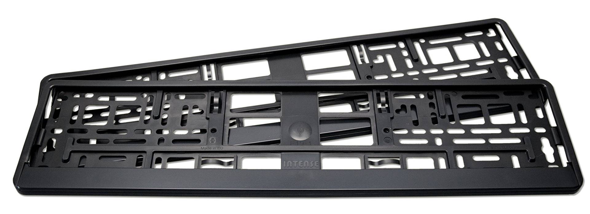 2er Set Kennzeichenhalter matt schwarz, passend für deutsche EU Standard Kennzeichen 520 x 110 mm. 2er Set Kennzeichenhalter matt schwarz, passend für deutsche EU Standard Kennzeichen 520 x 110 mm. von Magenton-Intense