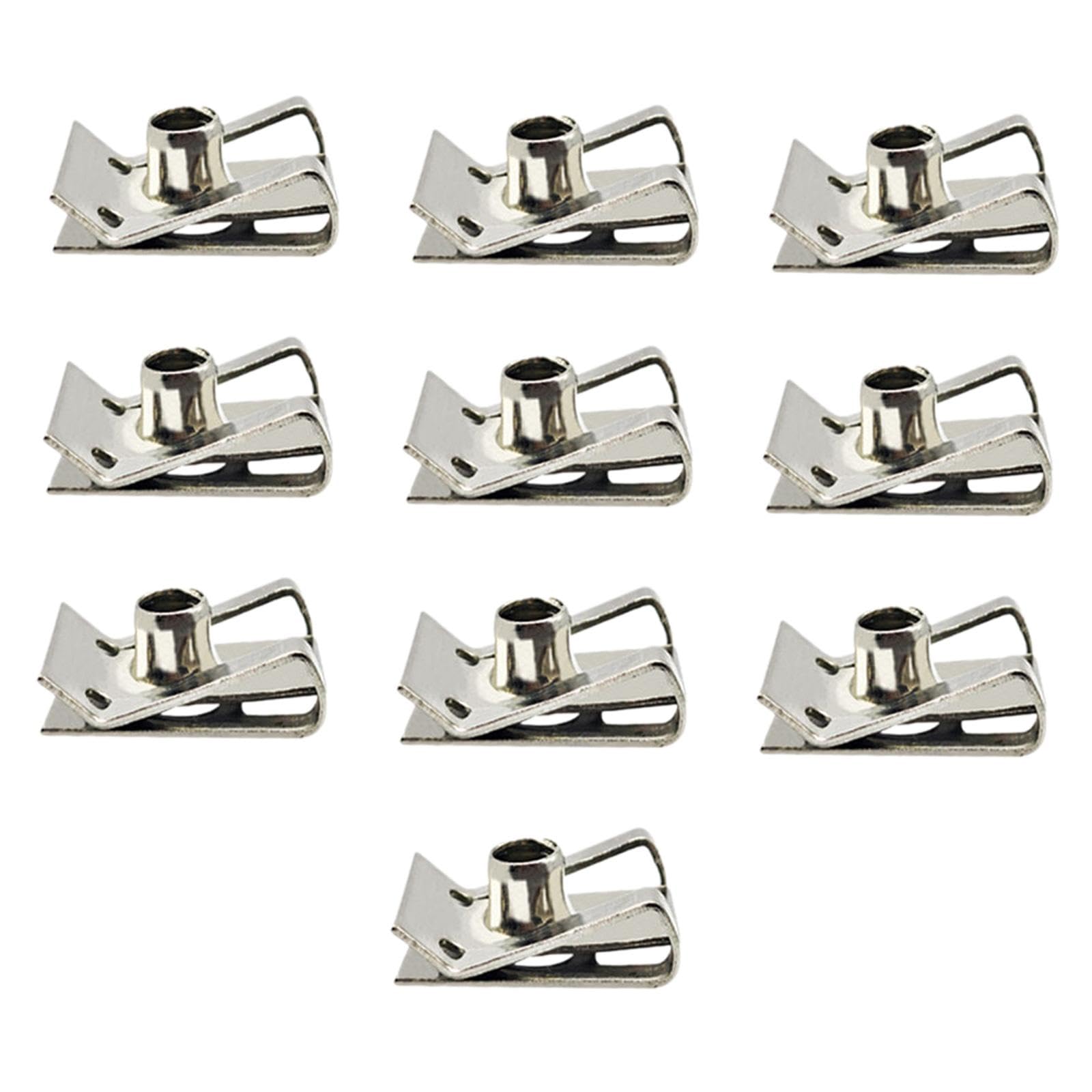 MagiDeal 10 Stück U-Typ-Clips mit Gewinde aus Edelstahl, tragbar, hohe Härte, stabile U-Typ-Clip-Mutter für Motorrad, Roller, Auto, M6 MagiDeal 10 Stück U-Typ-Clips mit Gewinde aus Edelstahl, tragbar, hohe Härte, stabile U-Typ-Clip-Mutter für Motorrad, Roller, Auto, M6 von MagiDeal