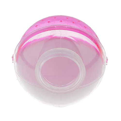 MagiDeal Kunststoff Badehaus Käfig Box Haus Sand Saunaraum WC für Hamster Maus Kleine Haustier - Pink von MagiDeal