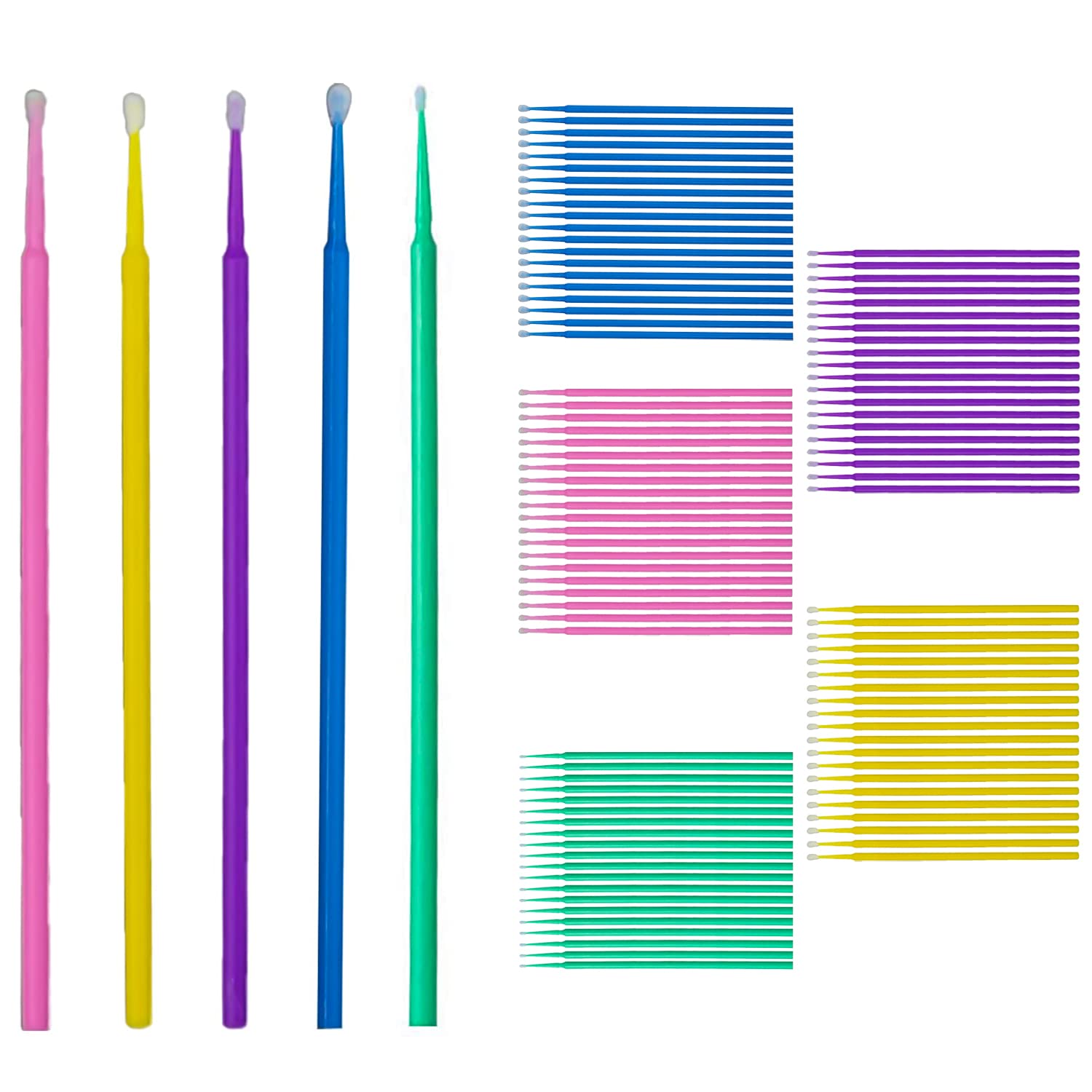 100 Stück Lacktupfer Auto Set, Microfiber Tip Lack Tupfer Lackpinsel, Pinsel für Autolack, Lacktupfer für kfz Autolack, Autolack Tupfer zur Lackausbesserung, zum Ausbessern von Lackschäden(Mehrfarbig) 100 Stück Lacktupfer Auto Set, Microfiber Tip Lack Tupfer Lackpinsel, Pinsel für Autolack, Lacktupfer für kfz Autolack, Autolack Tupfer zur Lackausbesserung, zum Ausbessern von Lackschäden(Mehrfarbig) von MagiSel
